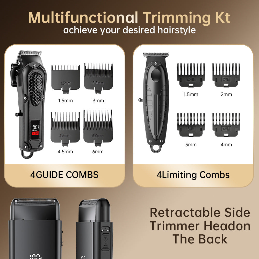 new product 3 sets of electric hair clippers for men for home hairdressing machine hair salon high-power hairdressing device
