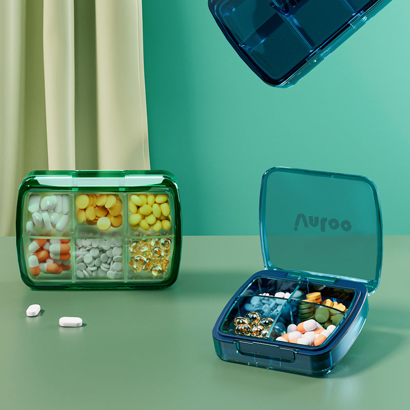 Medicine box Portable medicine packing box Three meals a day Mini small medicine box Portable medicine box Pill dispenser