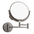 Bathroom retractable makeup mirror wall hanging punch-free bathroom toilet hotel foldable magnifying beauty makeup