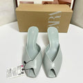 Za's 2025 summer export collection: french-style square-toe peep-toe mules - fashionable and versatile sandals for women