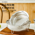 Multifunctional 304 stainless steel steamer rack rice washing sieve dense hole drain basket vegetable washing basket electric rice cooker water-proof steaming grid