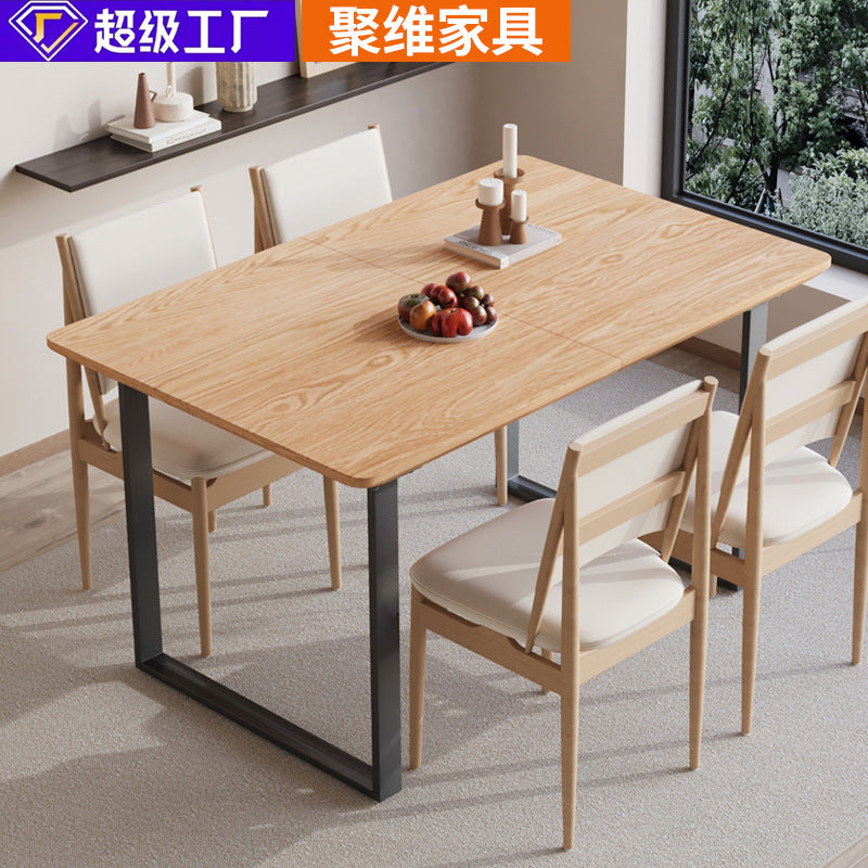 Simple dining table stretchable dining table rectangular dining table manufacturer wholesale personalized small apartment multifunctional dining table