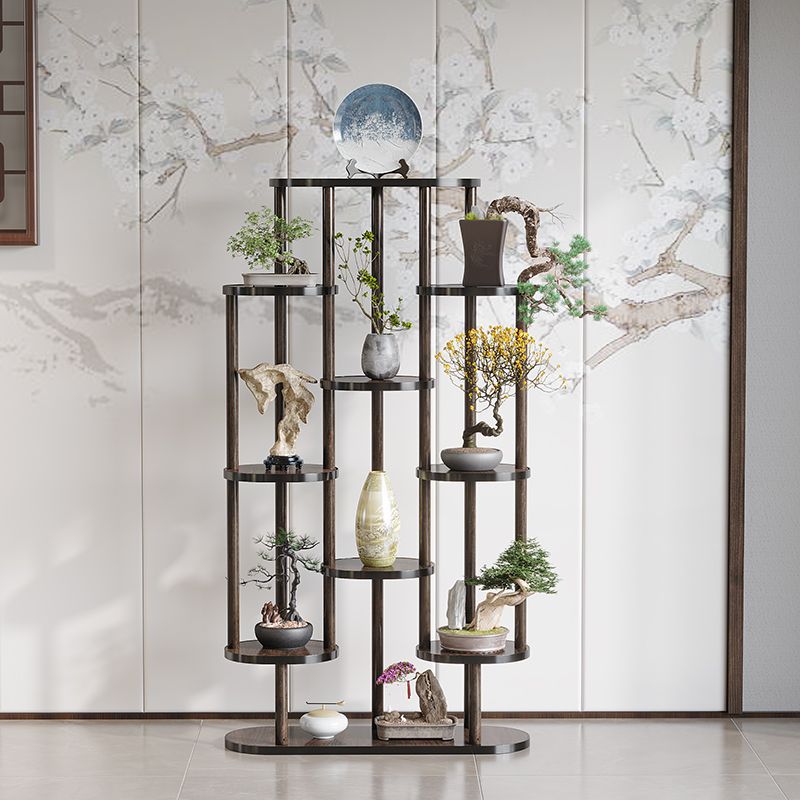 Flower stand living room floor-standing flower stand storage rack balcony flower pot bracket chinoiserie ornament rack green plant display rack