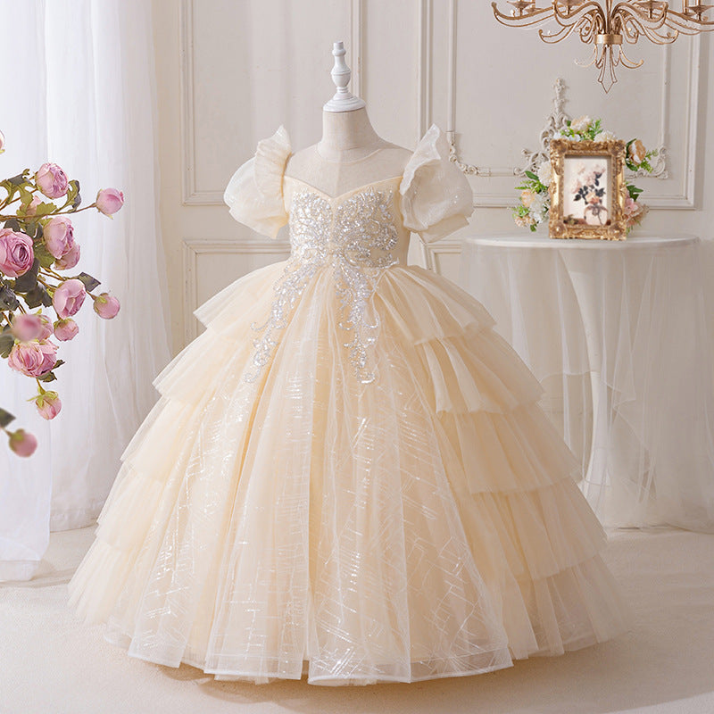 Girls' dresses -  exclusive: long, mesh flower girl dresses, wedding dresses, piano recital outfits, birthday party gowns