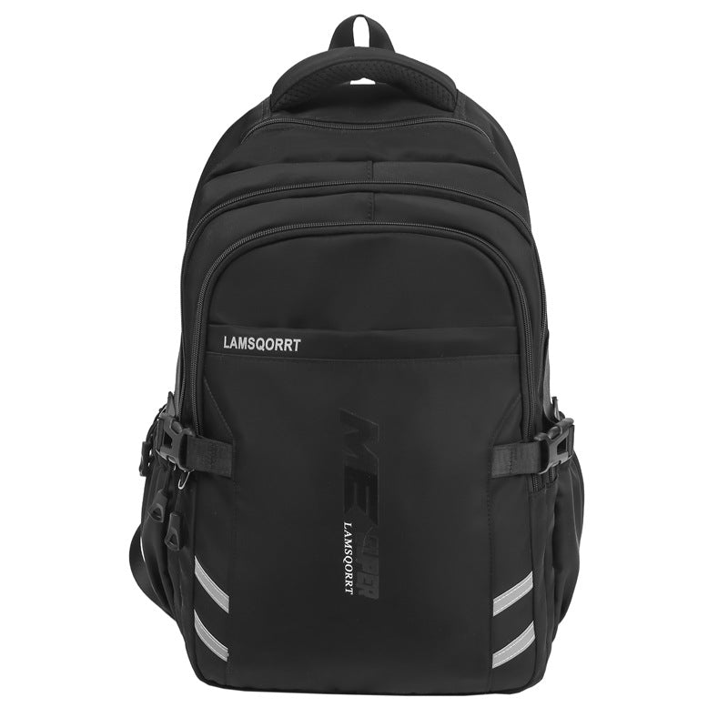 New backpack men's simple large-capacity travel backpack leisure Japanese junior high school student high school student schoolbag