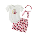 Girls'  new summer outfit, class a clothing, infant and toddler korean style cute romper top two-piece set