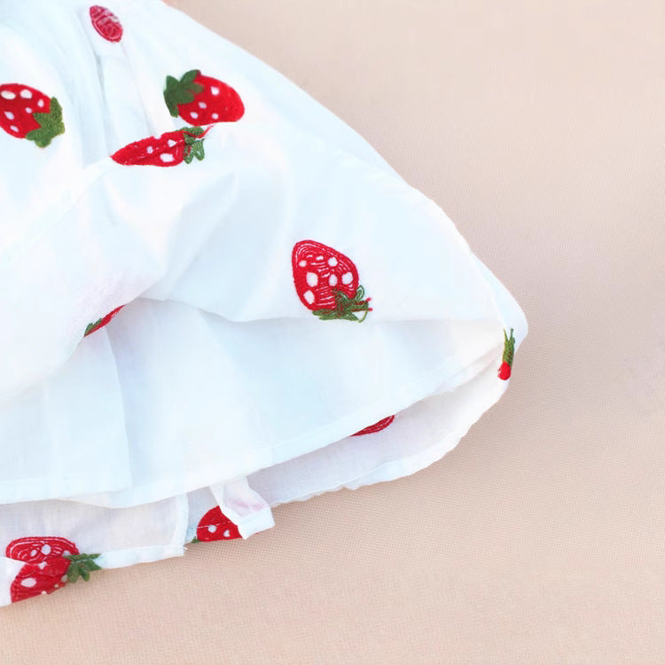Summer new arrivals: baby & toddler dresses (6-9-12 months) - embroidered flutter sleeve dress for 1-year-old girls, skirt set for 2-3 year olds