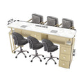 Three-person luxury table and chair set
