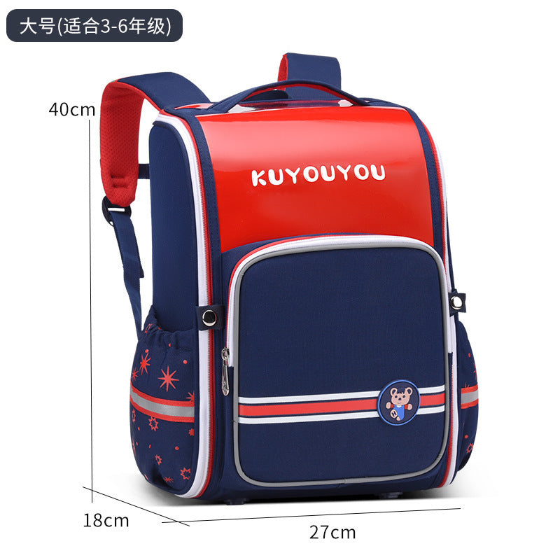 spine-protecting british style girl cartoon waterproof large-capacity k-style girl kids primary school student schoolbag wholesale