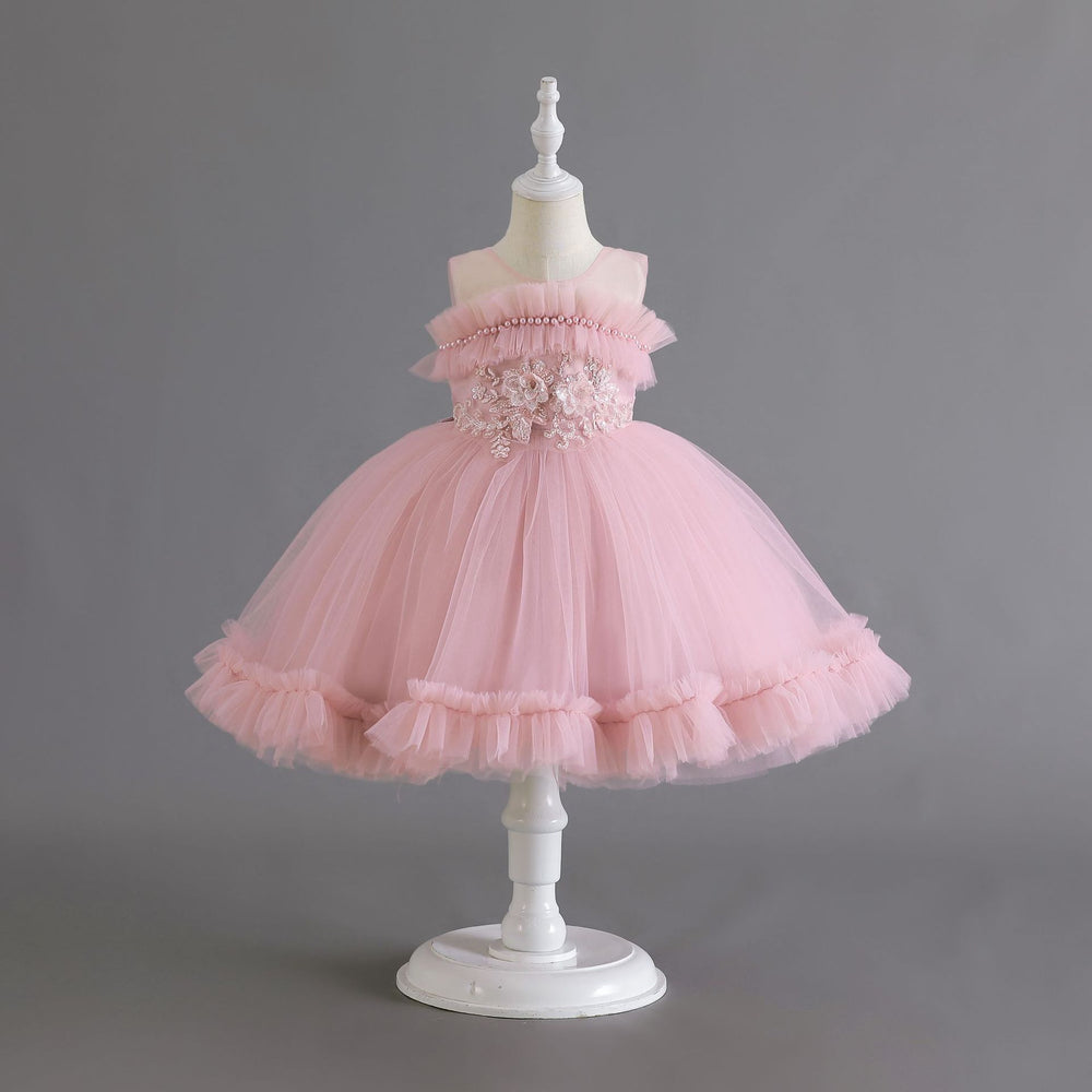 Export children's sequin lace princess dress for baby girls' first birthday - baby dress