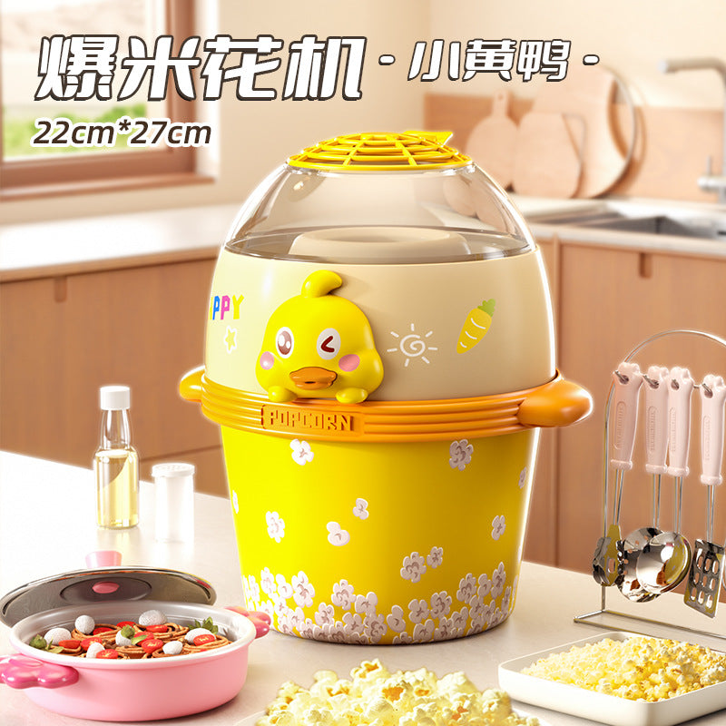 Play house real cooking utensils automatic popcorn machine cooking independent hands-on family interactive artificial kitchen toys