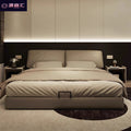 Italian normcore elephant ear bed casual creative large bed master bedroom double bed double storage wedding bed genuine leather bed