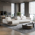 Minimalist high-end custom connolly sofa set: modern minimalist cotton linen fabric sofa combination for foshan living rooms