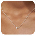 European and american cross-border hot seller: brass real gold plated fashionable exquisite small zircon pendant high-end necklace