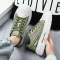 Shell toe white shoes men's hidden heel spring new arrivalstylishfashion sports casual trendy shoes easiest for matchthick sole sneakers