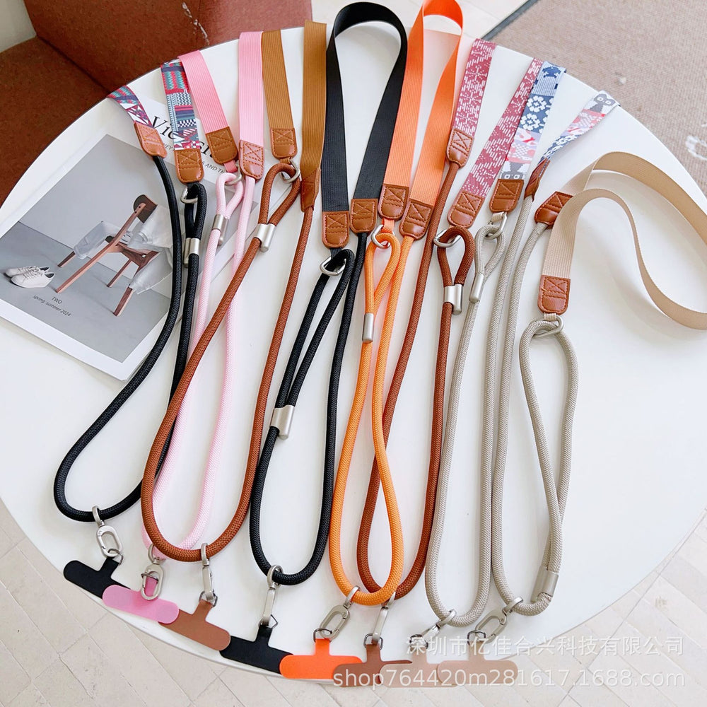 New crossbody lanyard: wide strap camera & phone chain - premium design, wearable, adjustable phone strap, outdoor anti-loss cord