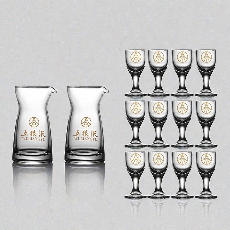 New chinoiserie gift box suit white wine glass wine set suit liquor glass glass wine jug small wine glass wine dispenser