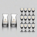 (2 pots, 12 cups with wuliangye logo) 80 pots + wuliangye cups