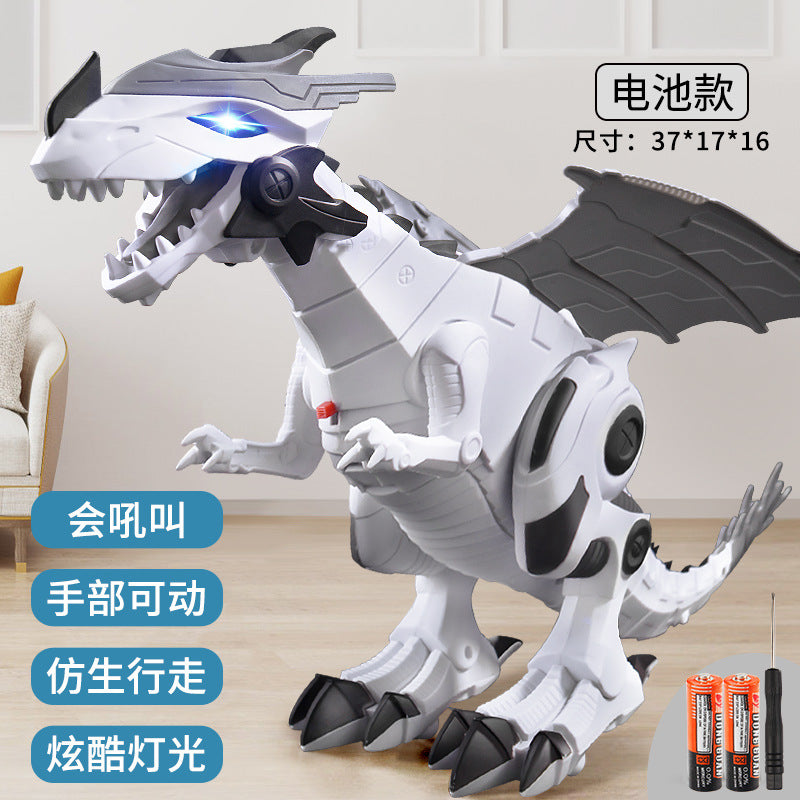 Large electric dinosaur toy for kids - realistic t-rex robot, walks & roars, mechanical simulation animal, perfect gift for boys & girls