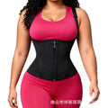 Amazon fashion mesh sling body shaping vest tight shaping waist shaping clothes slimming look waist fitness vest
