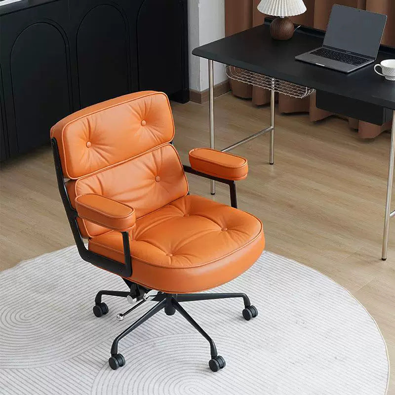 Home computer chair accessible luxurycasual office swivel chair plaid long sitting makeup chair study desk backrest dormitory chair