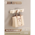 Cream style coat hook white entrance door rear hook classy entrance clothes hanger wall wall hanging without drilling