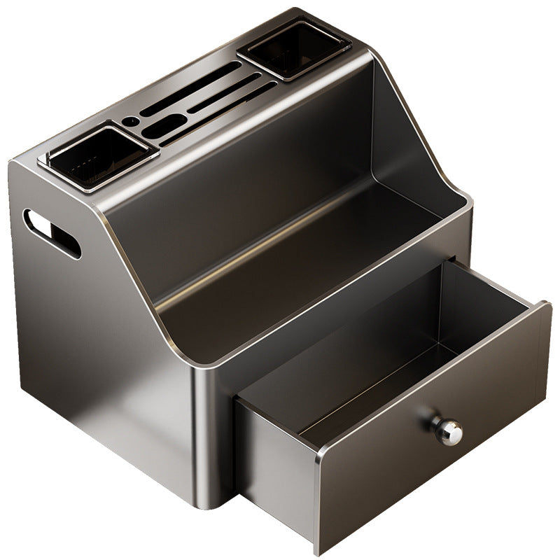 Countertop knife holder, chopstick tube, cage box, integrated kitchen rack, multi-functional chopstick cage, knife storage, drain seasoning rack