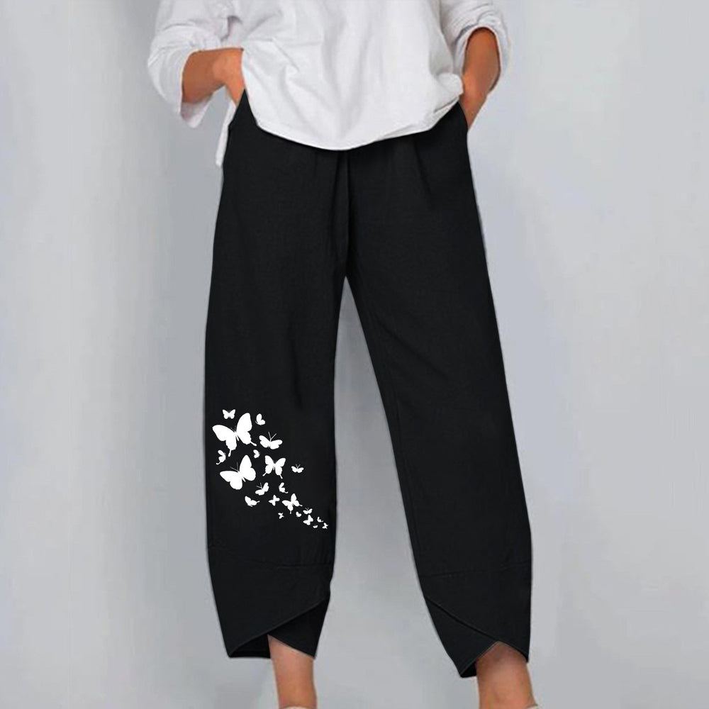factory direct spring/summer new arrivals: women's elastic waist cotton linen loose casual pants/homewear pants for export