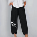 factory direct spring/summer new arrivals: women's elastic waist cotton linen loose casual pants/homewear pants for export