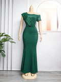 Fashion e-commerce export cross-border supply africa  women's clothing sequin patchwork evening dress bridesmaid dress dress