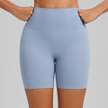 Fashionnew arrival lycra yoga shorts women's high waist hip lift no embarrassing line sweatpants outwear naked fitness shorts