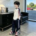 Boys' summer short-sleeve and pants new sports set , boys' casual two-piece summer outfit, lightweight style