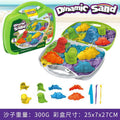 New arrival cross-border kids toy sand suitcase quartz sand color sand storage suit plastic color sand decompression toy