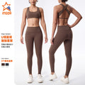 Fashion cross-border backless cross fitness vest with chest pad fashion silm yoga wear outdoor running sportswear for women