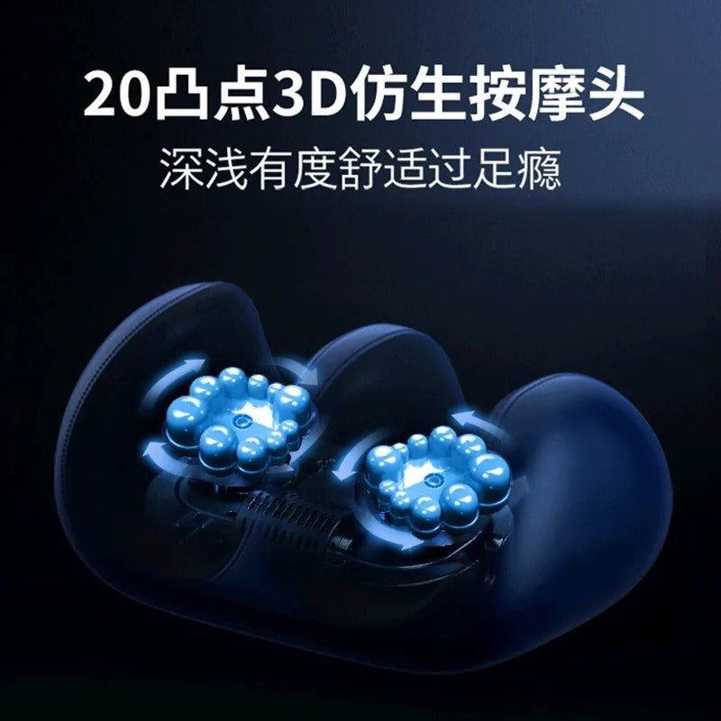 Foot massager - automatic heated foot and leg massager with kneading rollers - foot and leg therapy device