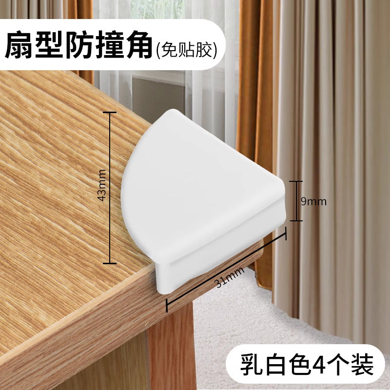 Anti-collision corner table corner silicone glue-free protective cover, anti-collision anti-collision corner protection coffee table furniture sticker soft right angle