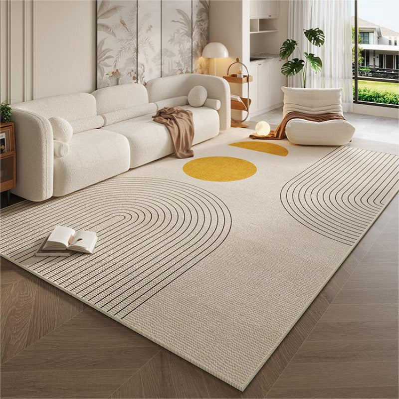 Cream style living room carpet accessible luxuryclassy sofa coffee table blanket for home non-slip carpet foot pad bedroom bedside blanket