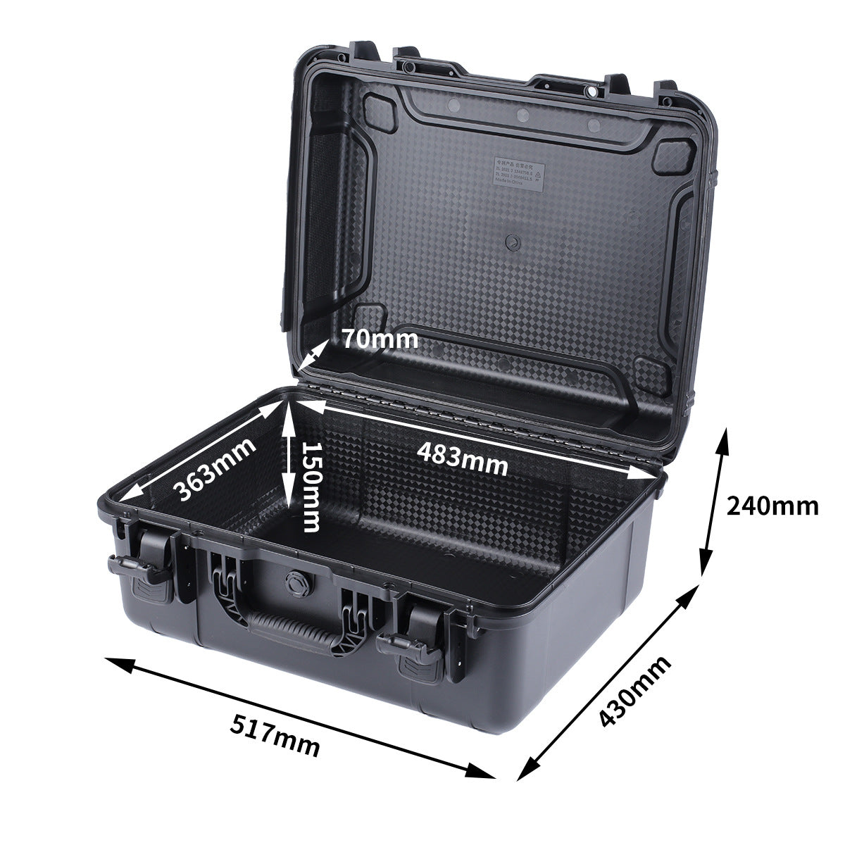 Drones Photographic Equipment Protection Box Toolbox Air Case Equipment Instrument Box PP Engineering Box Safety Protection Box