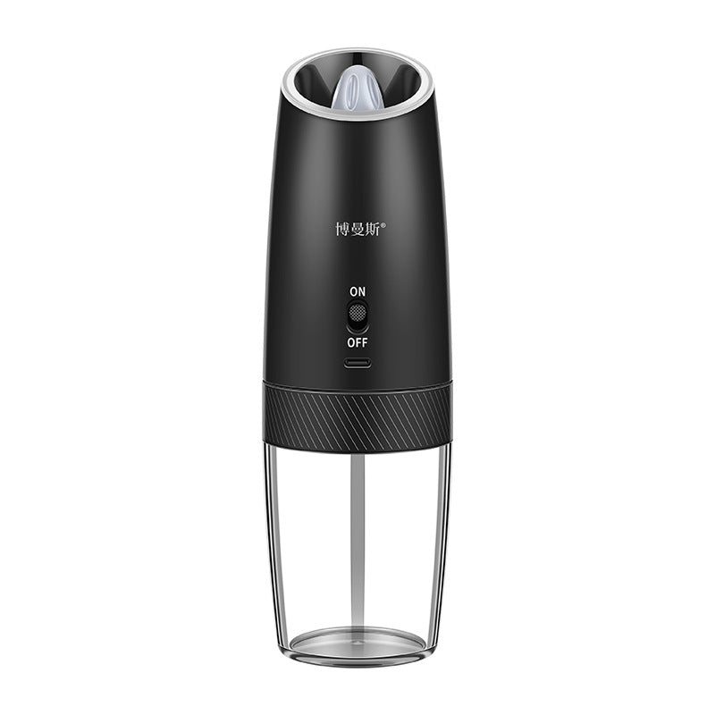 Classic Coffee Grinder Gravity Induction Coarse Salt Grinder Rechargeable Wireless Electric Black Pepper Grinder