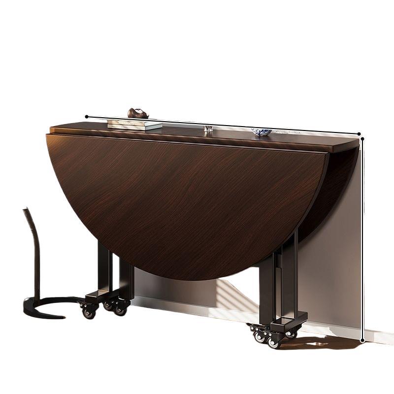 Folding table - round, compact, multi-functional, extra-thick, portable round table - living room folding dining table