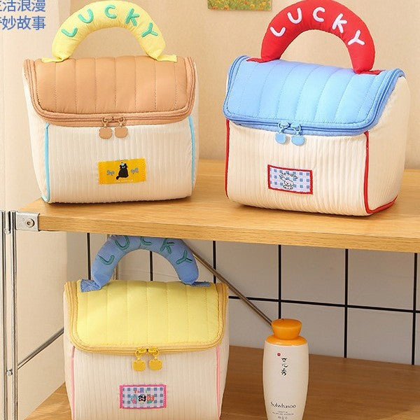 Cosmetic bag large capacity classy cute house bag toiletry bag travel storage portable cosmetics storage bag