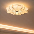 French retro bedroom ceiling light cream vintage dining room lamp italian designer living room bedroom silk ceiling light