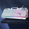 Metal panel knob adjustment-white mixed light keyboard