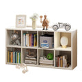 Freestanding steel bookcase for home use - modular grid design, wall-mounted or freestanding, multi-tier bookshelf, children's iron art storage rack
