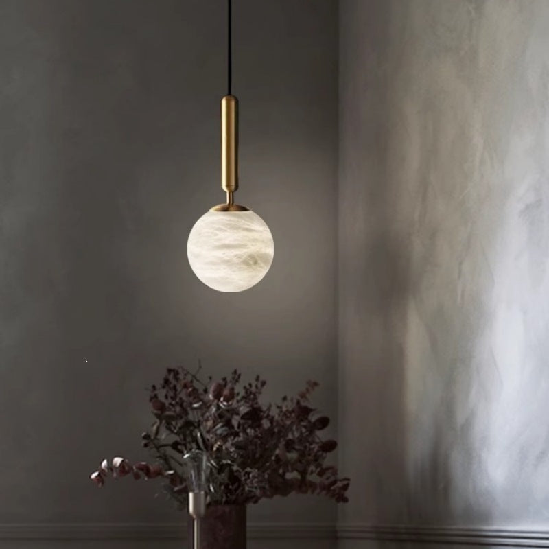 Postmodern casual creative marble bedroom bedside small chandelier bar designer hanging wire restaurant hanging wire small chandelier