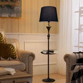 American retro floral bedroom wallpaper french living room sofa hotel background wall living room high-end vintage floor lamp