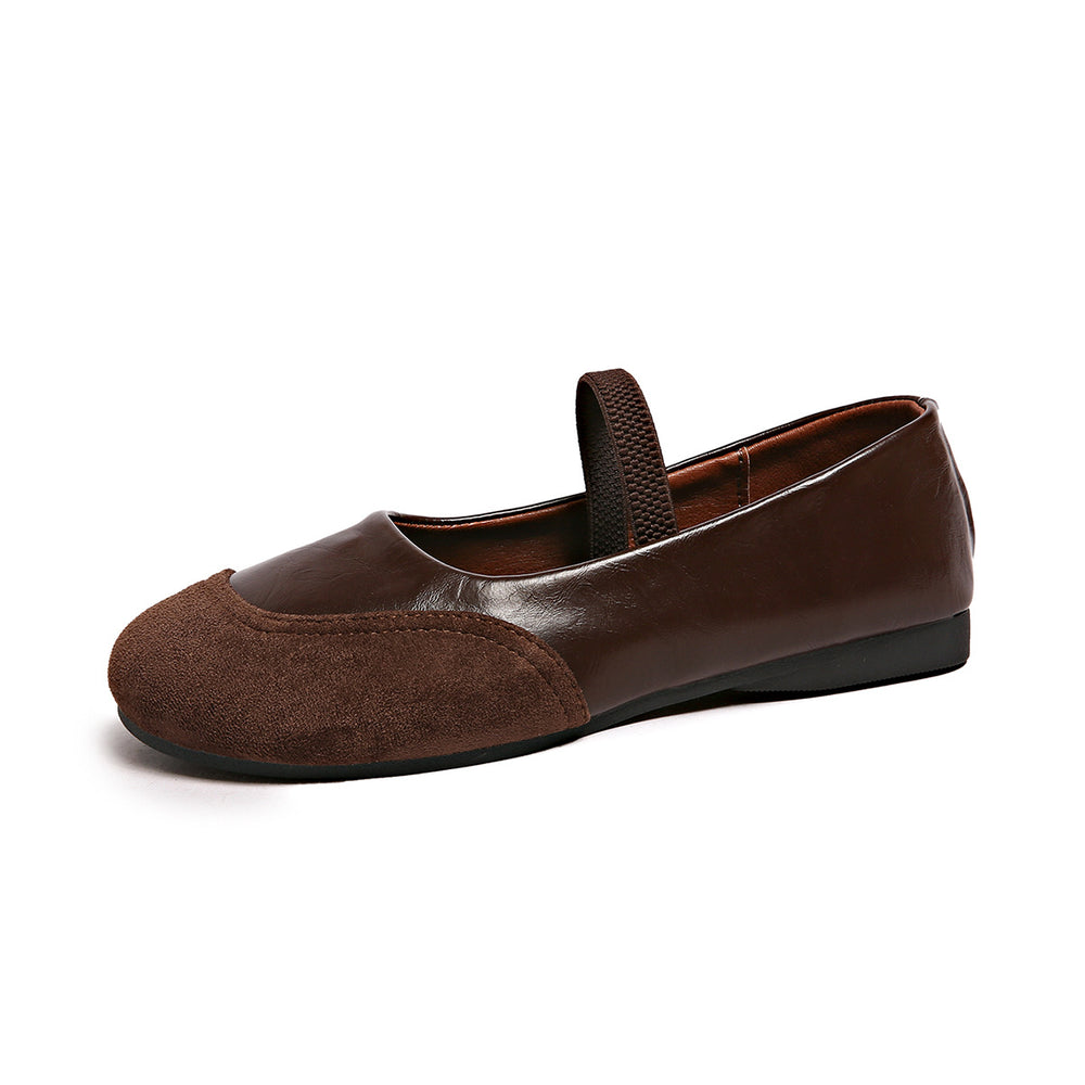 Exportplus sizemary jane flats women's spring and summer new arrival soft bottom ballet style bean shoes with skirt flats wholesale