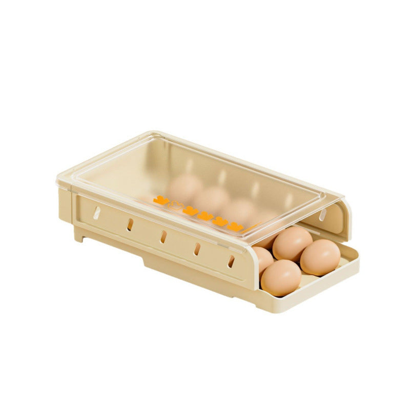 Egg storage box Egg rack Rolling refrigerator Side door Special multi-layer slide type automatic flip fresh storage rack