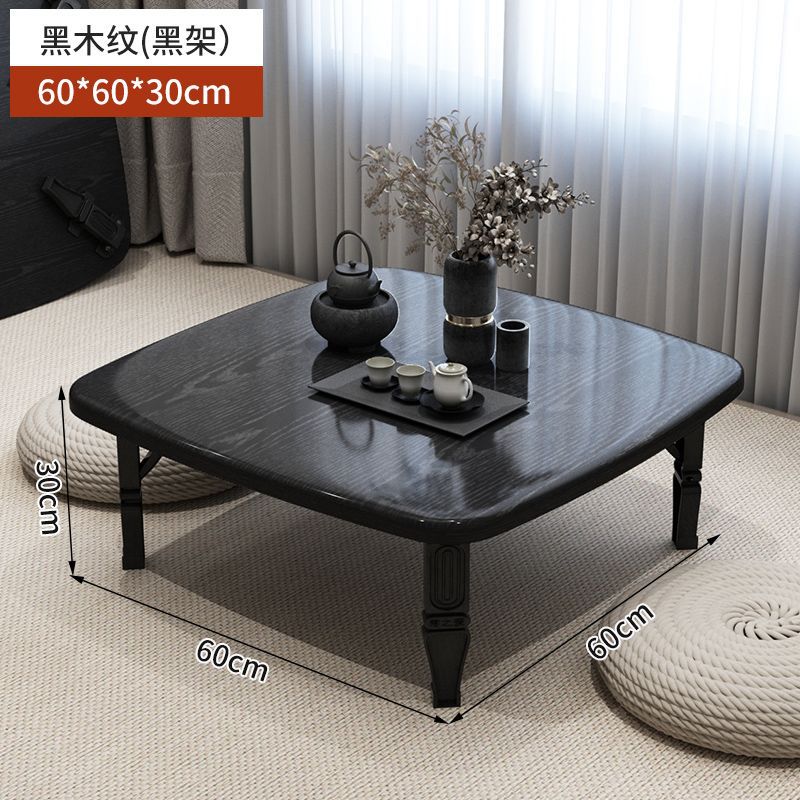 Folding table, household table, kang table, simple dining table, low table, bay window desk, installation-free dormitory bed computer table