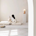 Single sofa small apartment living room tajjine sofa bed foldable cream style cashmere module lazy sofa